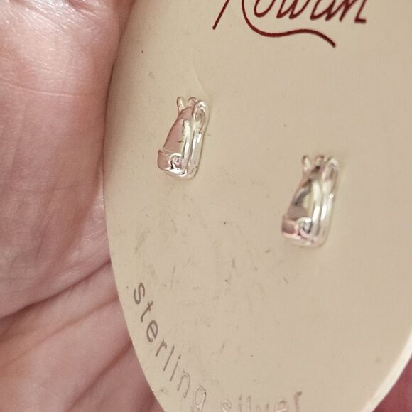 *Sale* Rowan Sterling Silver Backpack Stud Earrings Nwt - Picture 3 of 14